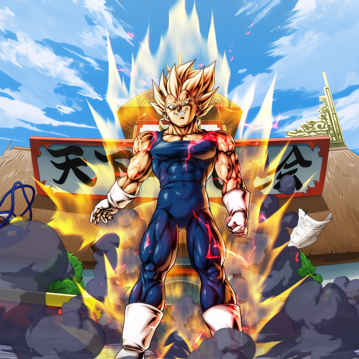 ULTRA Majin Vegeta Dragon Ball Legends full artwork