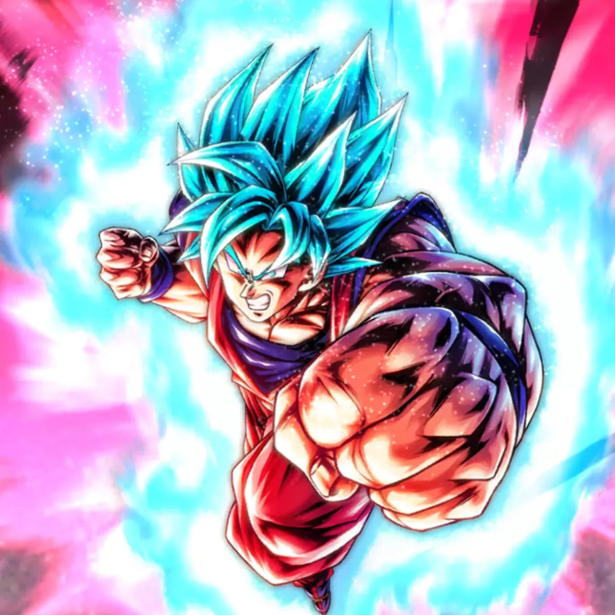 ULTRA Super Saiyan God SS Kaioken Goku Dragon Ball Legends artwork