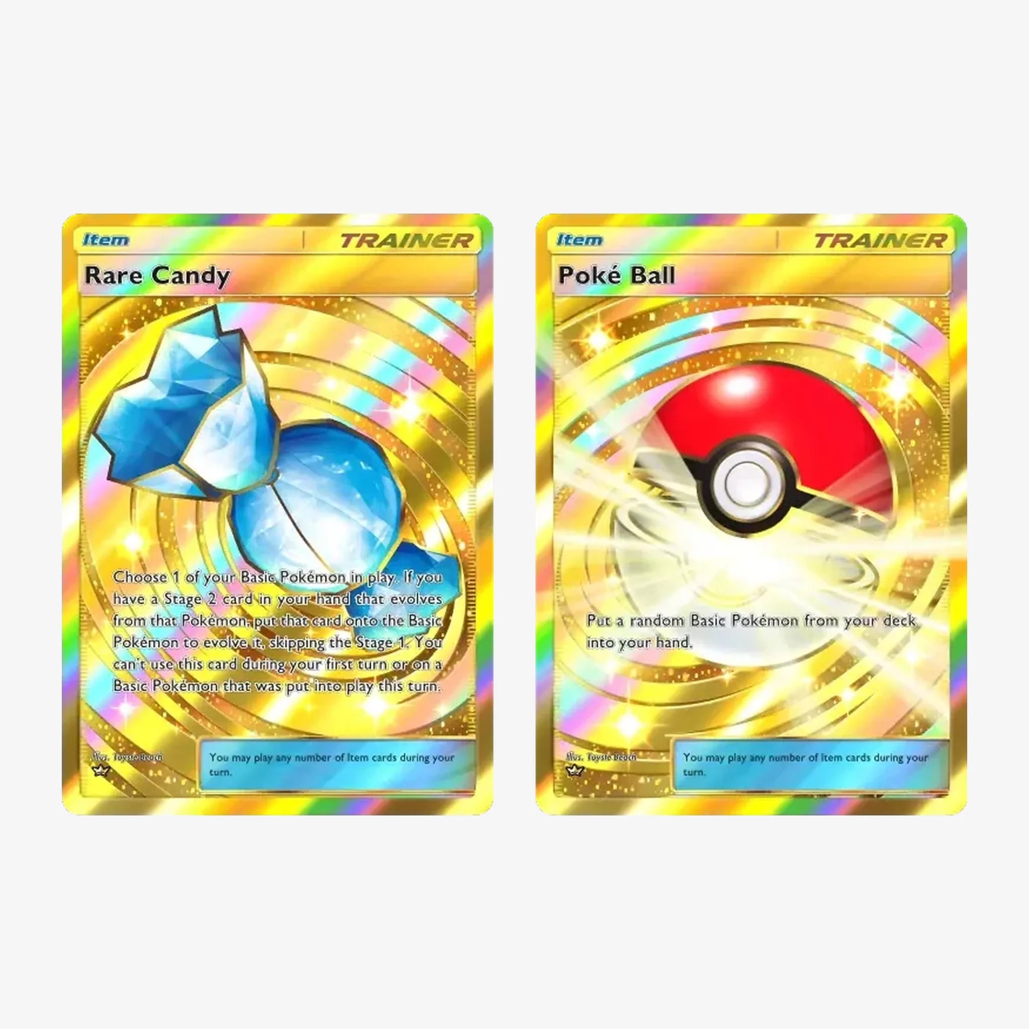 Rare Candy and Poké Ball Crown Rare cards — Pokémon TCG Pocket account